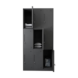 九門(mén)黑色更衣柜